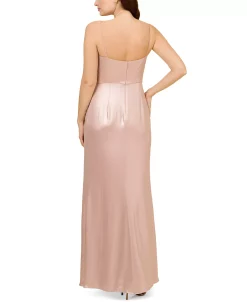 Adrianna Papell Women's Pleated Metallic Sleeveless Gown -Anne Klein Sales Store 23684755 fpx