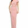 Adrianna Papell Women's Asymmetric One Shoulder Gown