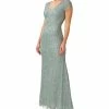 Adrianna Papell Women's Beaded Sequin Mermaid Gown