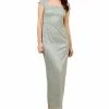 Adrianna Papell Women's Metallic Lace Square-Neck Gown