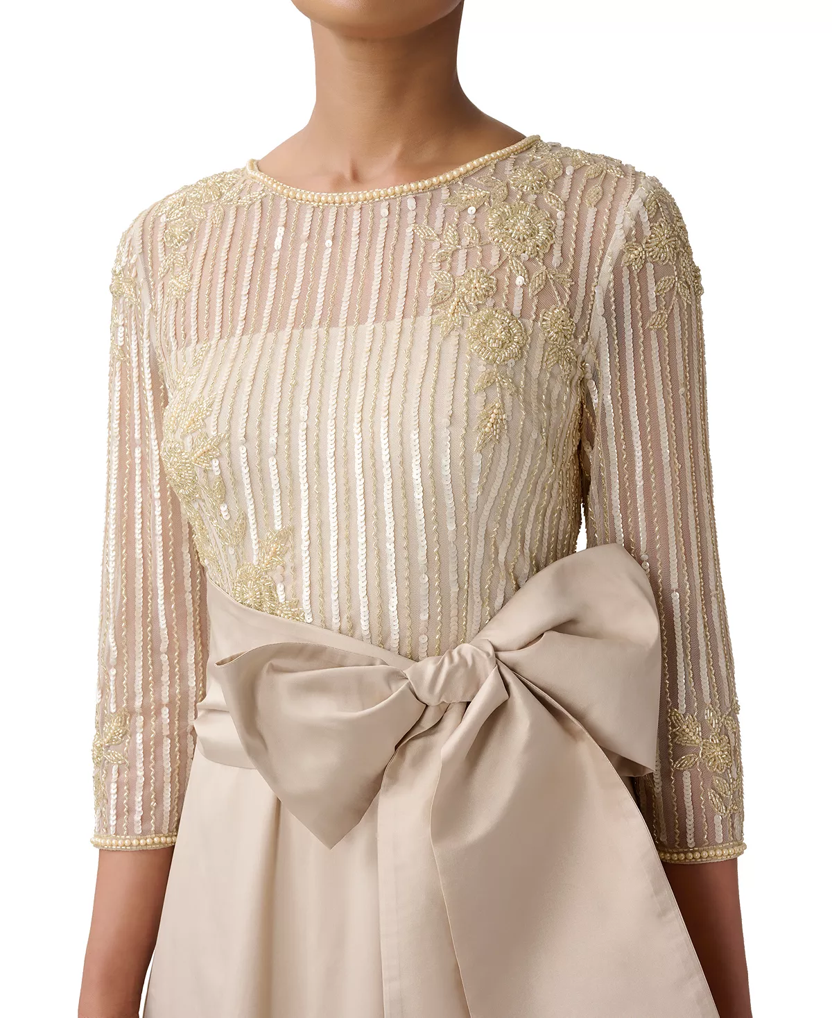 Adrianna Papell Women's Beaded Taffeta Ball Gown 3 Adrianna Papell Women's Beaded Taffeta Ball Gown - Image 3