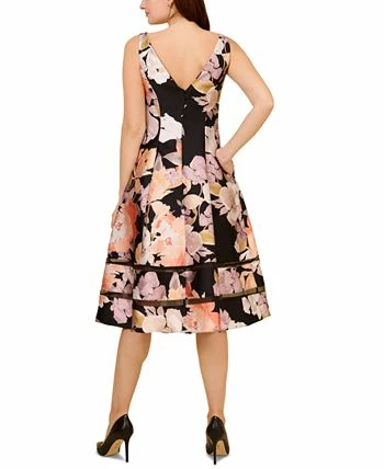 Adrianna Papell Women's Sleeveless Floral A-Line Dress 2 Adrianna Papell Women's Sleeveless Floral A-Line Dress - Image 2