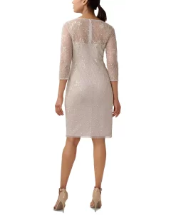 Adrianna Papell Women's Beaded V-Neck Cocktail Dress 6 Adrianna Papell Women's Beaded V-Neck Cocktail Dress -Anne Klein Sales Store 23685195 fpx