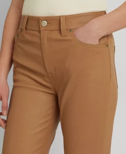 Lauren Ralph Lauren Women's Stretch Leather Skinny Ankle Pants -Anne Klein Sales Store 23693916 fpx