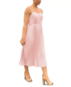 Sam Edelman Pleated Chiffon Sleeveless A-Line Dress -Anne Klein Sales Store 23706518 fpx