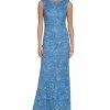 Vince Camuto Women's Embellished Lace V-Back Gown
