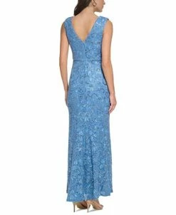 Vince Camuto Women's Embellished Lace V-Back Gown -Anne Klein Sales Store 23719630 fpx
