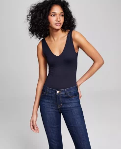 And Now This Women's Double-Layer V-Neck Bodysuit -Anne Klein Sales Store 23732911 fpx