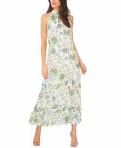 Vince Camuto Women's Maxi Sleeveless Dress With Collar