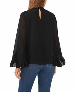 Vince Camuto Women's Mock Neck Blouse With Dramatic Sleeves -Anne Klein Sales Store 23755964 fpx