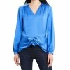 Vince Camuto Women's Long Sleeve Tie Front V-Neck Blouse