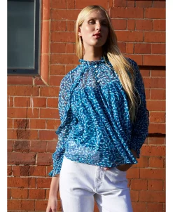 French Connection Women's Billi Printed Ruffled Blouse -Anne Klein Sales Store 23757060 fpx