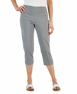 JM Collection Embellished Pull-On Capri Pants, Created For Macy's