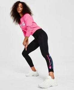 Champion Women's Authentic Performance Logo Leggings -Anne Klein Sales Store 23766916 fpx
