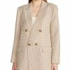 Steve Madden Women's Isabella Oversized Micro-Houndstooth Blazer