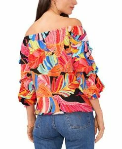 Vince Camuto Women's Off-The-Shoulder Bubble-Sleeve Top -Anne Klein Sales Store 23776748 fpx