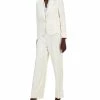 Anne Klein Women's Notched-Collar One-Button Blazer, Ruffle-Trim Tie-Neck Sleeveless Blouse & Collection Side-Zip Hollywood Waist Pants