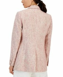 Anne Klein Women's Tweed One-Button Notched-Collar Jacket -Anne Klein Sales Store 23777162 fpx