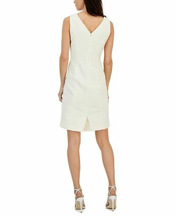 Anne Klein Women's Tweed Sleeveless V-Neck Sheath Dress 2 Anne Klein Women's Tweed Sleeveless V-Neck Sheath Dress - Image 2