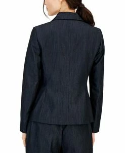 Anne Klein Women's Denim One-Button Jacket -Anne Klein Sales Store 23777492 fpx