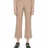 DKNY Women's Faux-Leather Cropped Ankle Pants