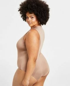 And Now This Women's Sleeveless High Neck Bodysuit, XS-4X -Anne Klein Sales Store 23803675 fpx