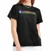 Champion Women's Logo Graphic-Print Cotton Crewneck Tee
