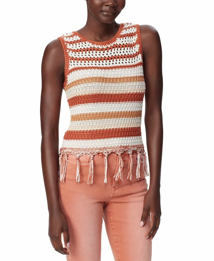 Sam Edelman Women's Fynn Crochet Sleeveless Tank Top 1 Sam Edelman Women's Fynn Crochet Sleeveless Tank Top
