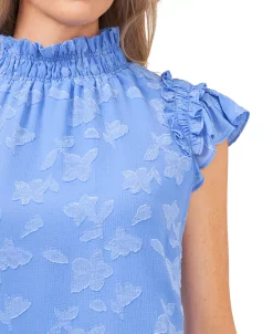 CeCe Ruffled Flutter Sleeve Blouse Top -Anne Klein Sales Store 24053973 fpx 1