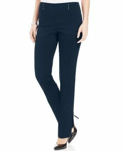 JM Collection Studded Pull-On Tummy Control Pants, Regular And Short Lengths, Created For Macy's