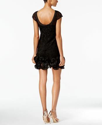 Guess Floral-Lace Ruffled-Hem Sheath 2 Guess Floral-Lace Ruffled-Hem Sheath - Image 2