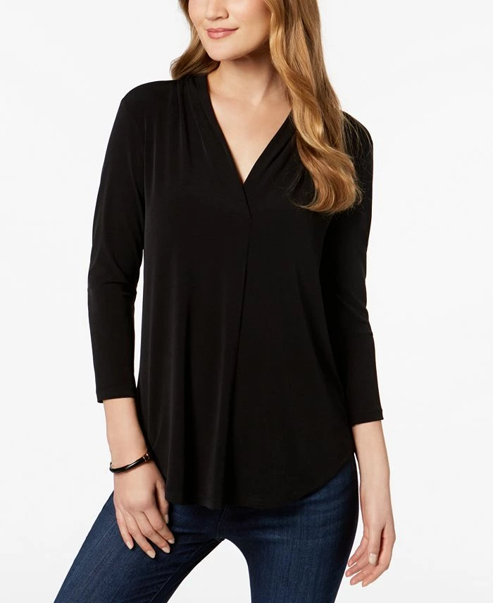Charter Club Women's 3/4-Sleeve Top, Created For Macy's 1 Charter Club Women's 3/4-Sleeve Top, Created For Macy's