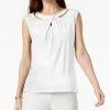 Kasper Crossover Cutout Top
