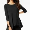 Alfani Women's 3/4 Sleeve High-Low Tunic, Created For Macy's