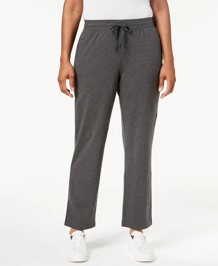 Karen Scott Port Drawstring Straight-Leg Pants, Created For Macy's 1 Karen Scott Port Drawstring Straight-Leg Pants, Created For Macy's
