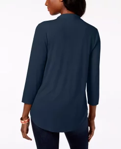 Charter Club Women's 3/4-Sleeve Top, Created For Macy's 12 Charter Club Women's 3/4-Sleeve Top, Created For Macy's -Anne Klein Sales Store 9899509 fpx